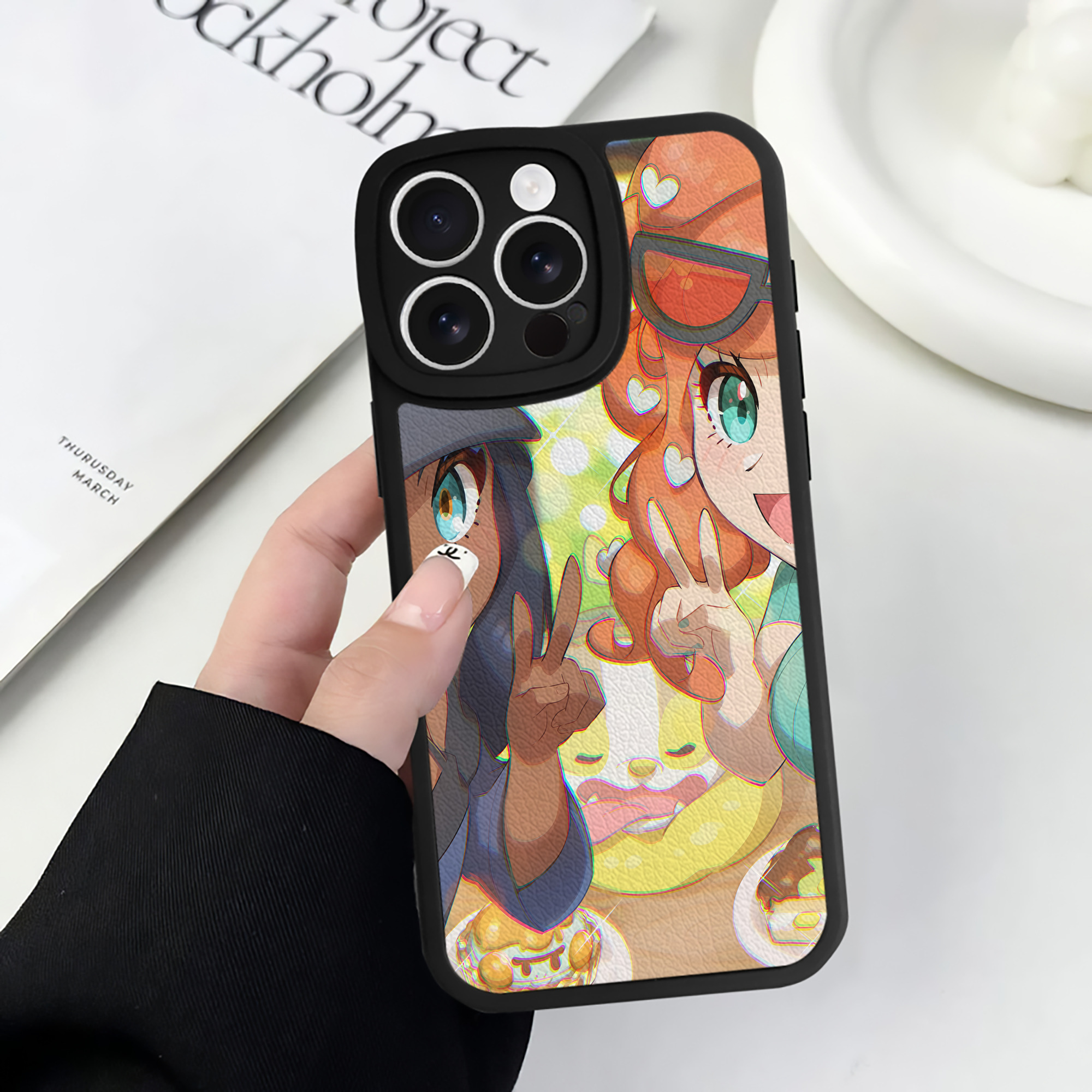 （画像用） ポケットモンスター Pokémon 【iPhone 16シリーズ対応】シリコンスマホケース（レザー調） 材質：シリコン